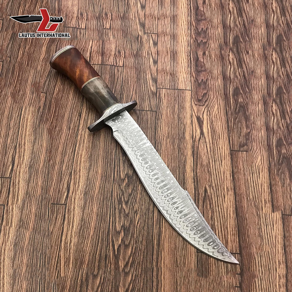 Damascus Steel Bowie Knife