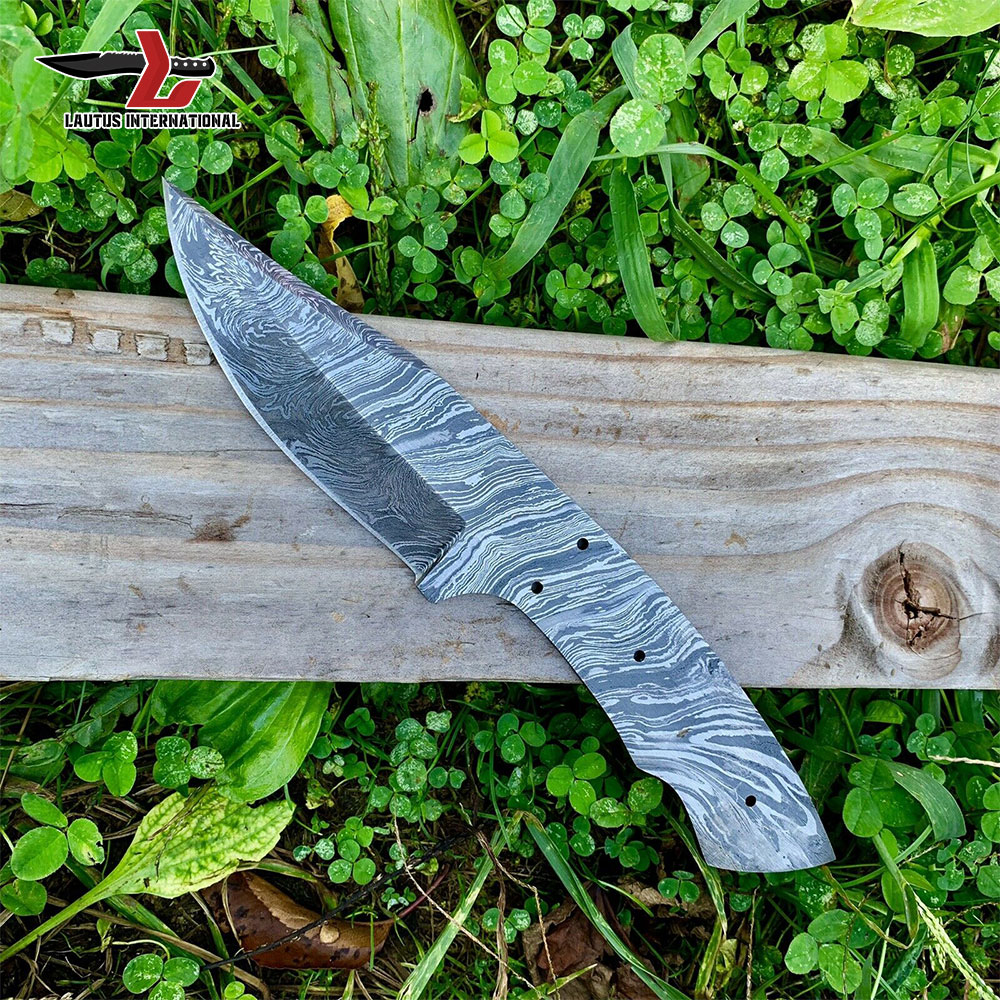 Damascus Steel Blank Blade
