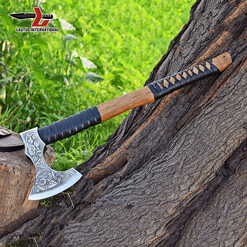 Forged Tomahawk and Axe with Sheath