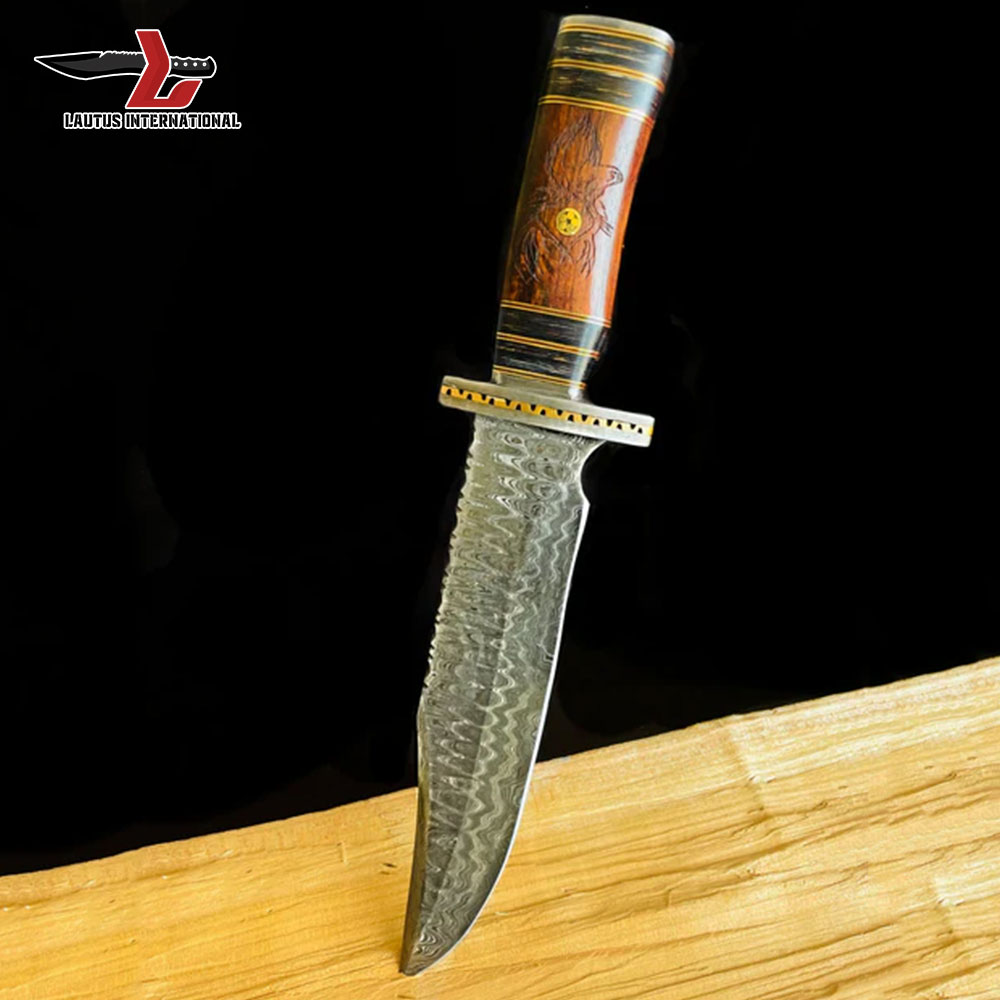 Damascus Steel Bowie Knife