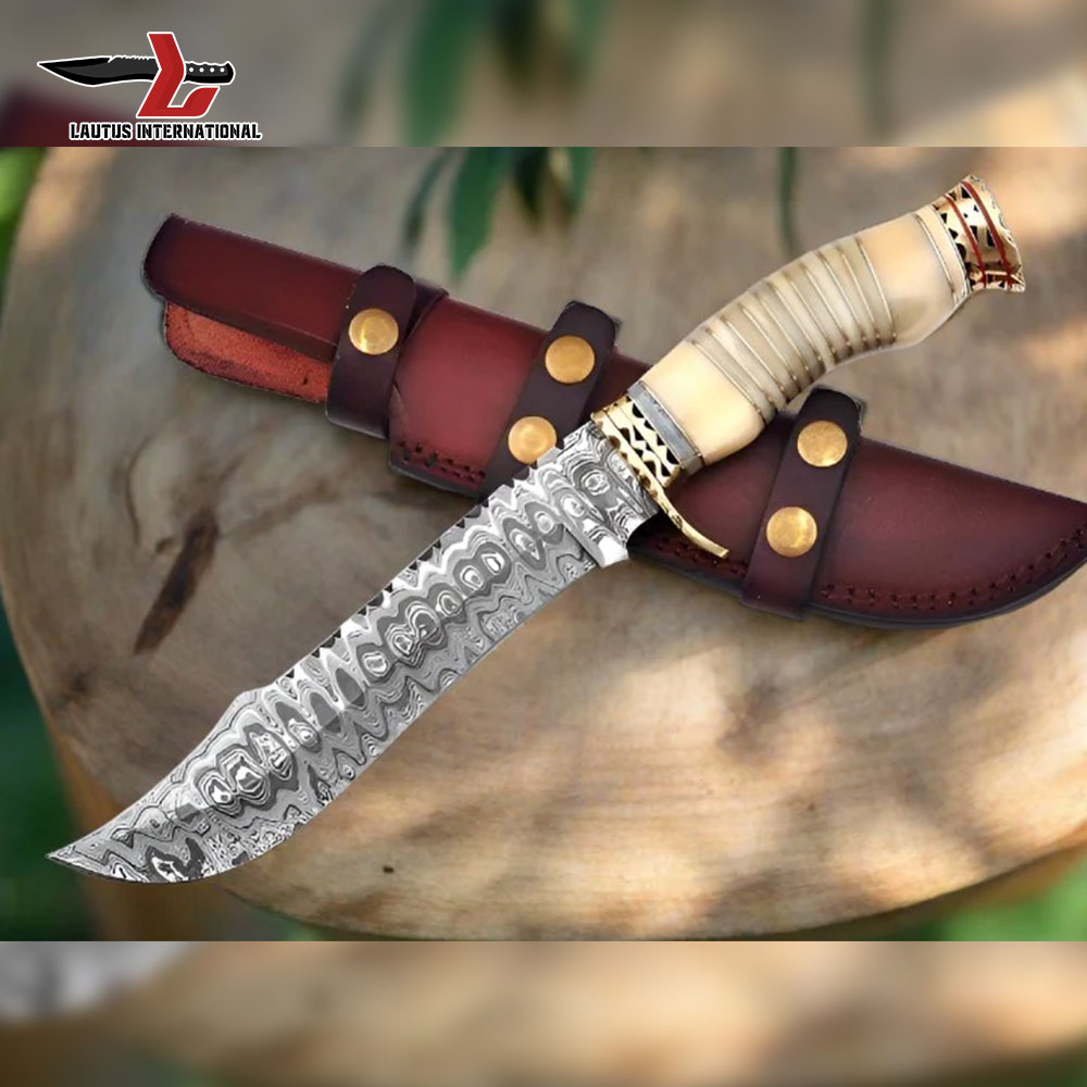 Damascus Steel Bowie Knife
