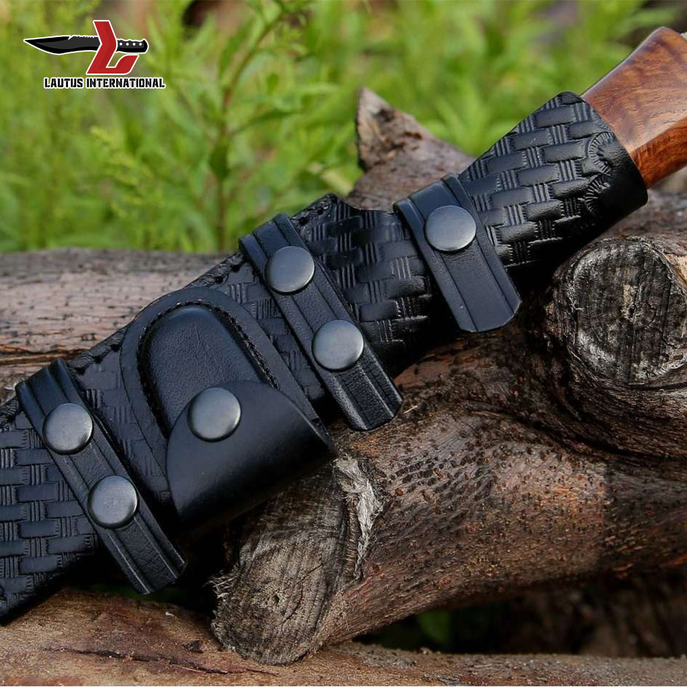 Damascus Steel Fixed Blade Hunting Knife