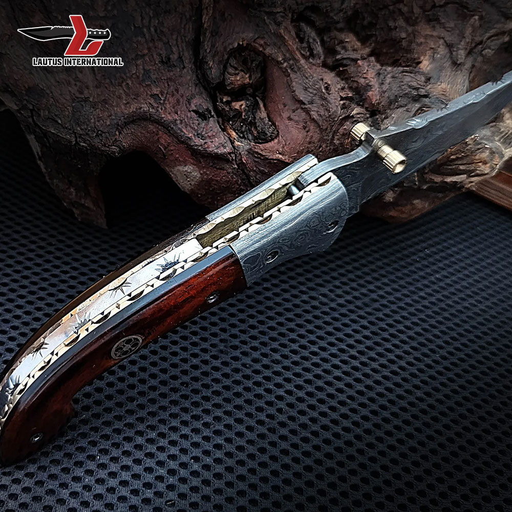 Engraved Mosaic Folding Knives