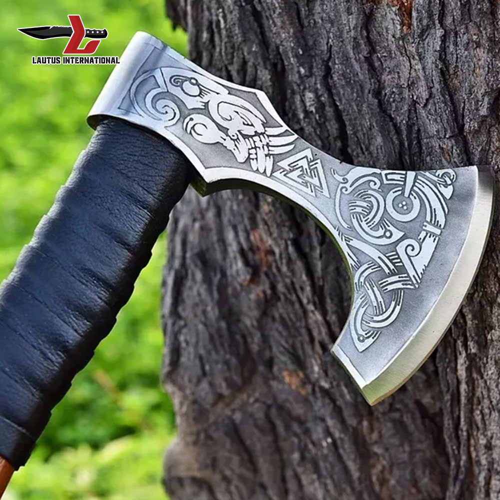 Forged Tomahawk and Axe with Sheath