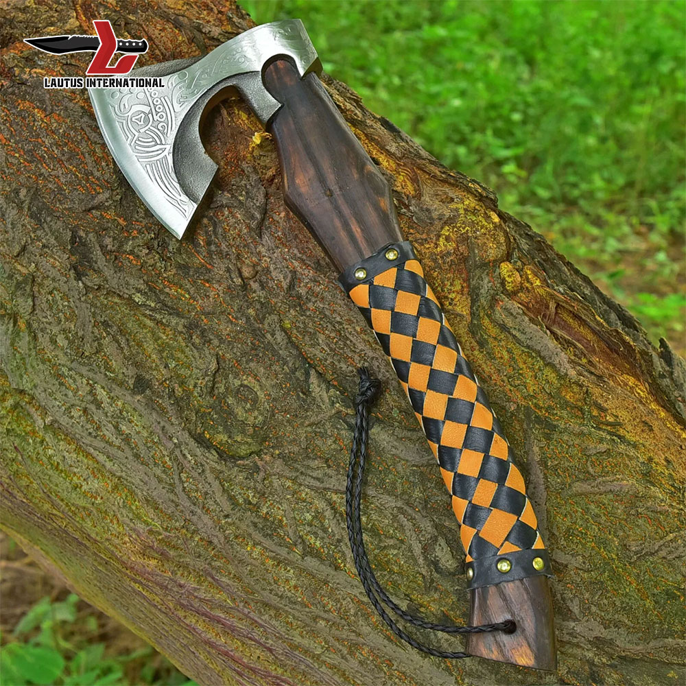 Forged Tomahawk and Axe with Sheath