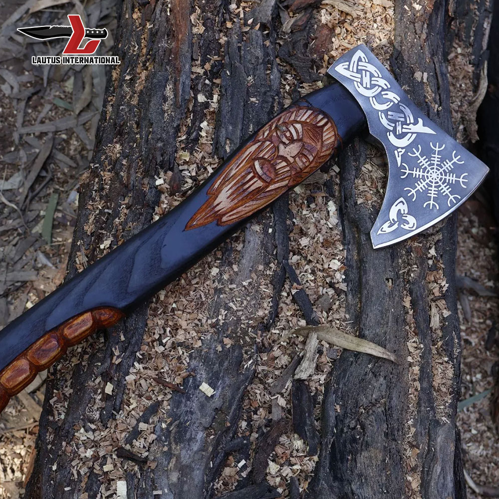 Forged Tomahawk and Axe with Sheath