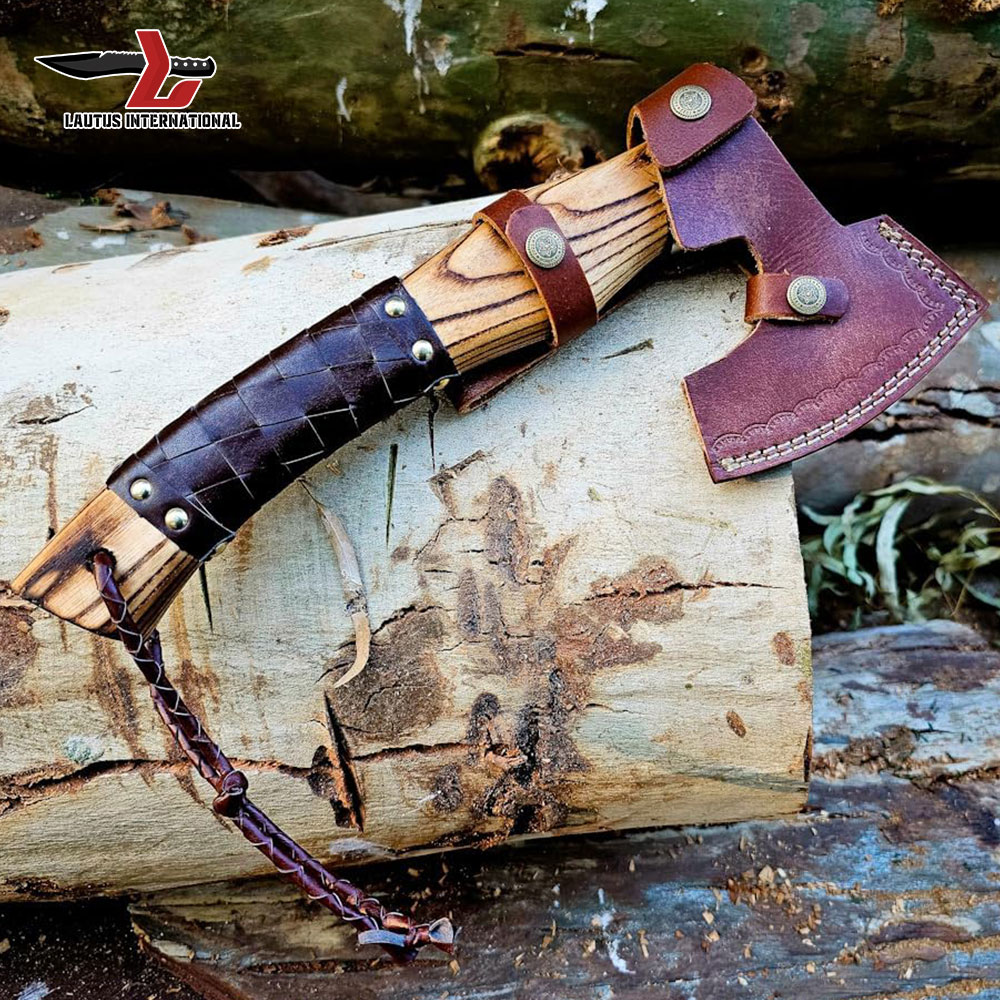 Forged Tomahawk and Axe with Sheath