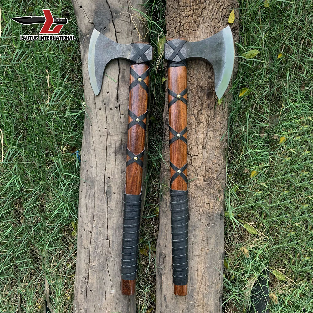 Forged Tomahawk and Axe with Sheath