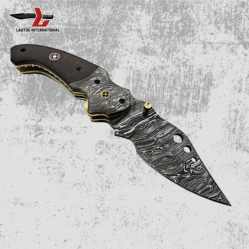 Damascus Steel Folding Knife
