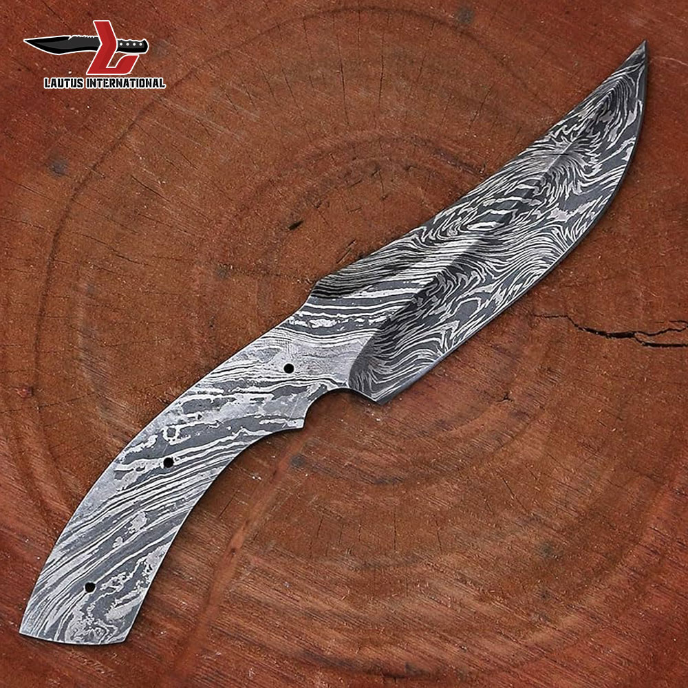 Damascus Steel Blank Blade